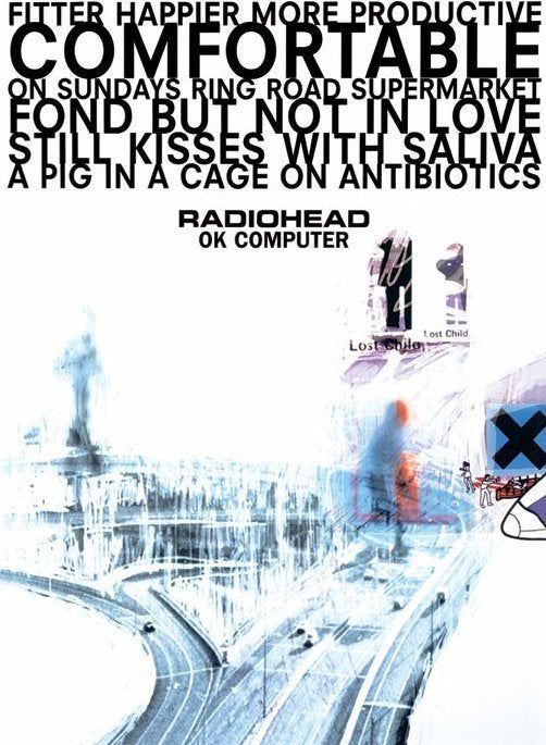 Radiohead OK Computer Album Cover 100x140cm Giant Poster