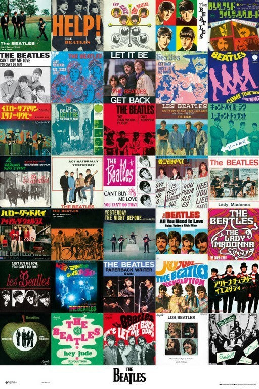 The Beatles Singles Covers Montage Maxi Poster
