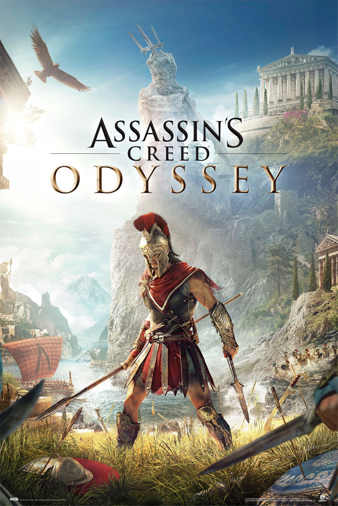 Assassin's Creed Odyssey Game Cover Gaming Maxi Poster