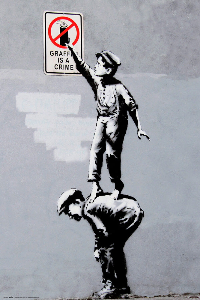 Brandalised Grafitti Is A Crime Art Maxi Poster
