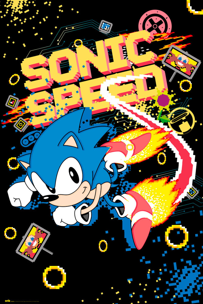 Sonic The Hedgehog Speed Gaming Maxi Poster