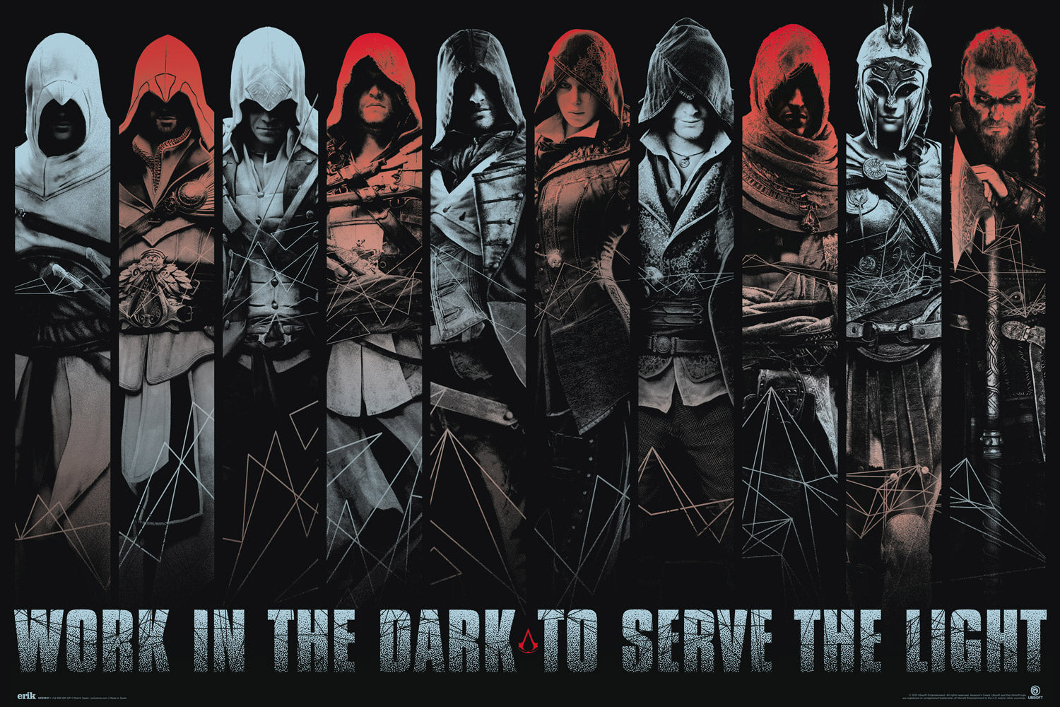 Assassin's Creed Work In The Dark To Serve The Light Gaming Maxi Poster