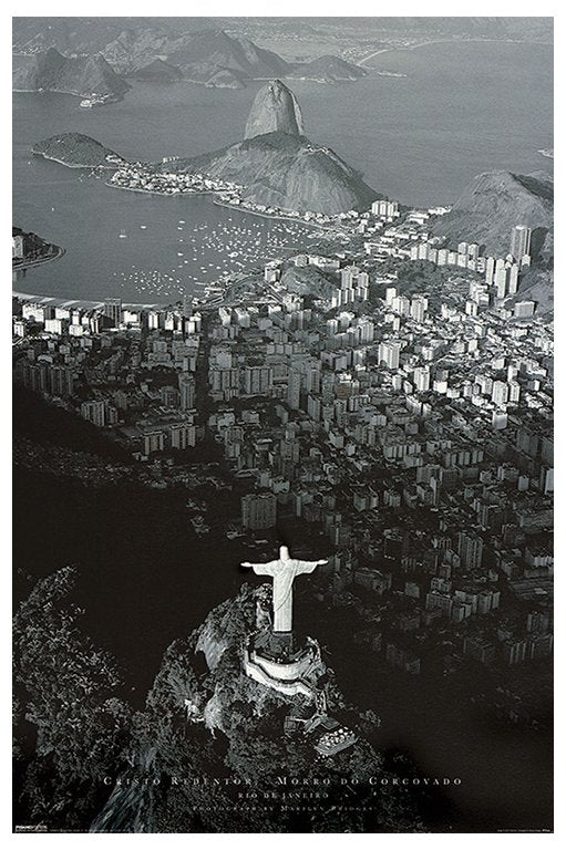 Rio De Janiero Cristo Redentor Christ The Redeemer 100x140cm Giant Poster
