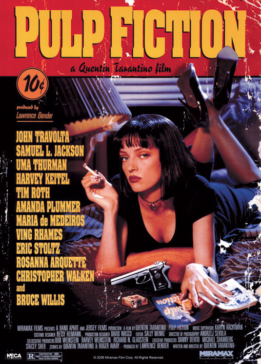 Pulp Fiction Uma Thurman Film Score 100x140cm Giant Poster
