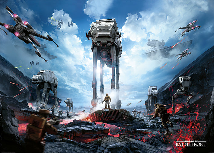 Star Wars Battlefront 2015 War Zone Game Cover 100x140cm Giant Poster