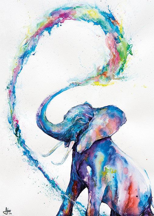 Marc Allante Elephant 100x140cm Giant Art Poster