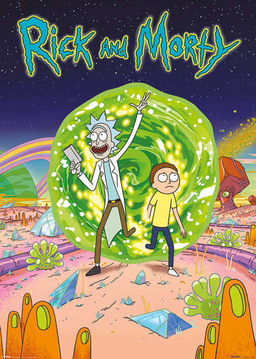 Rick And Morty Portal 100x140cm Giant Poster