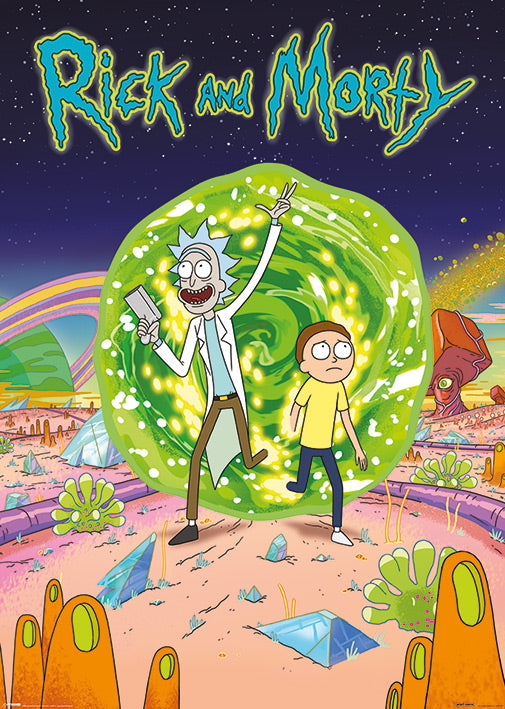 Rick And Morty Portal 100x140cm Giant Poster