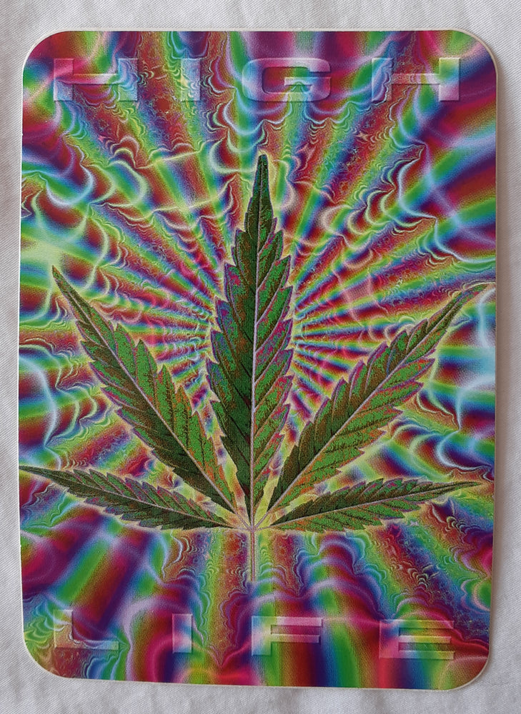 High Life Cannabis Leaf Large Vinyl Sticker
