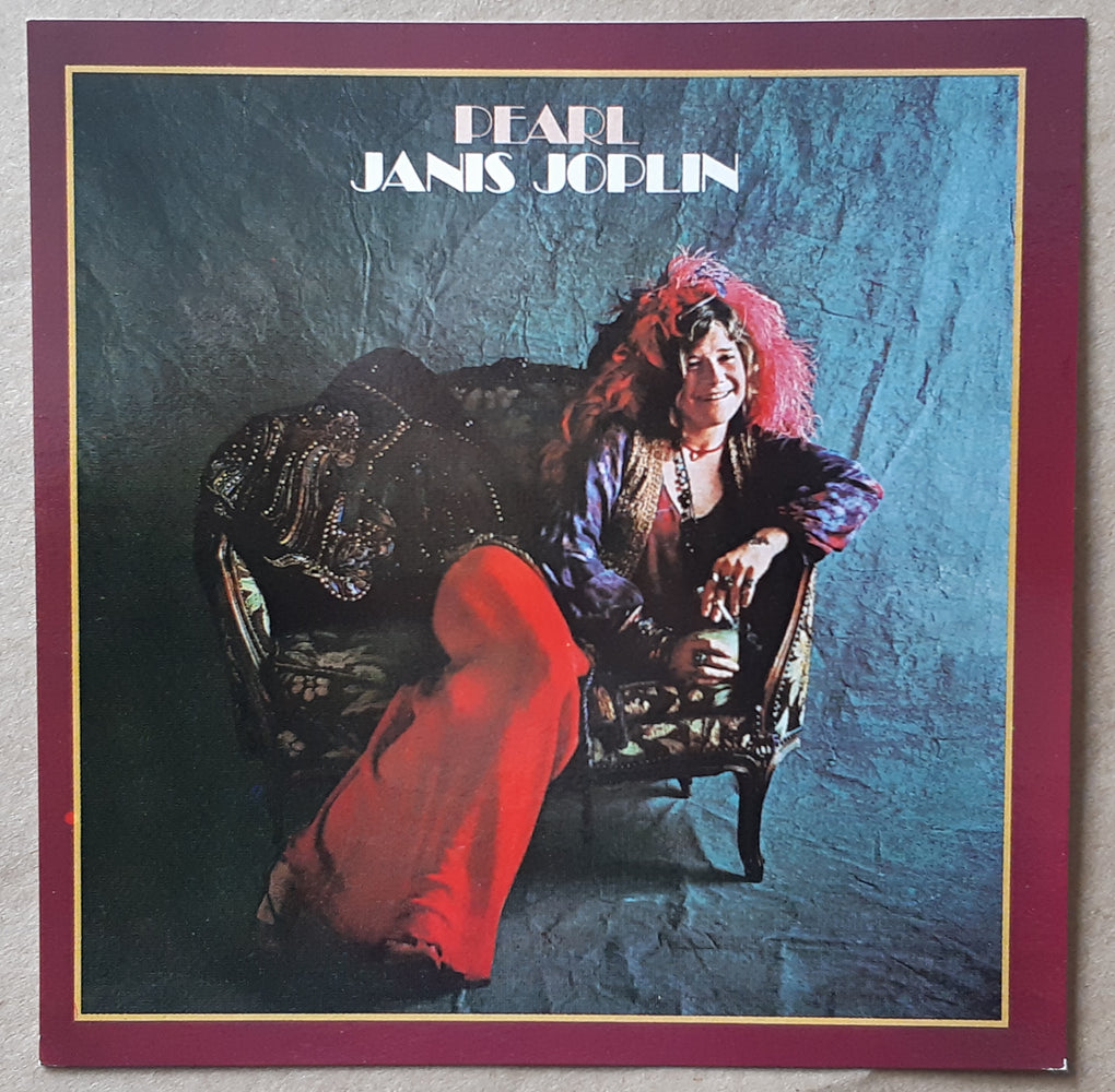 Janis Joplin Pearl LP Cover 10cm Square Vinyl Sticker
