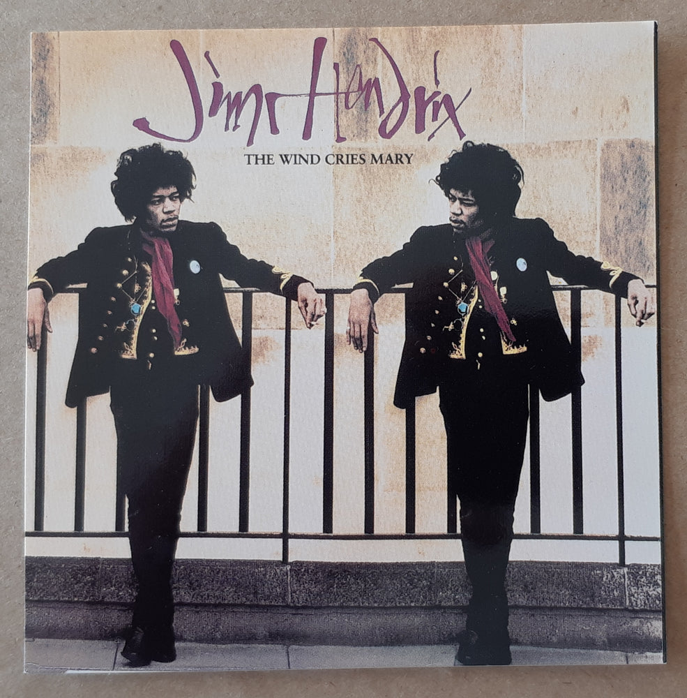 Jimi Hendrix The Wind Cries Mary 10cm Square Vinyl Sticker