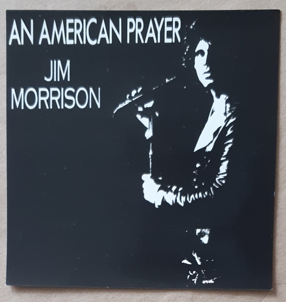 Jim Morrison An American Prayer 10cm Square Vinyl Sticker