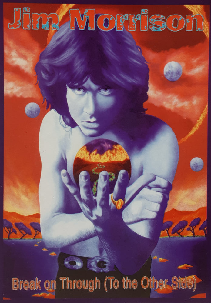 Jim Morrison Break On Through Postcard