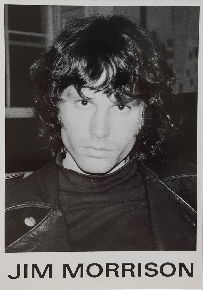 Jim Morrison Portrait B&W Postcard