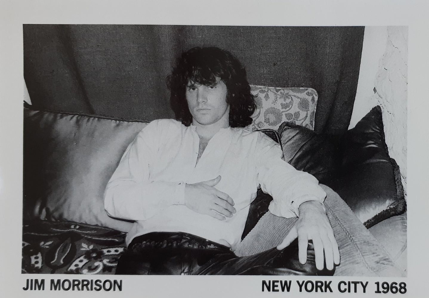 Jim Morrison Sofa NYC 1968 Postcard