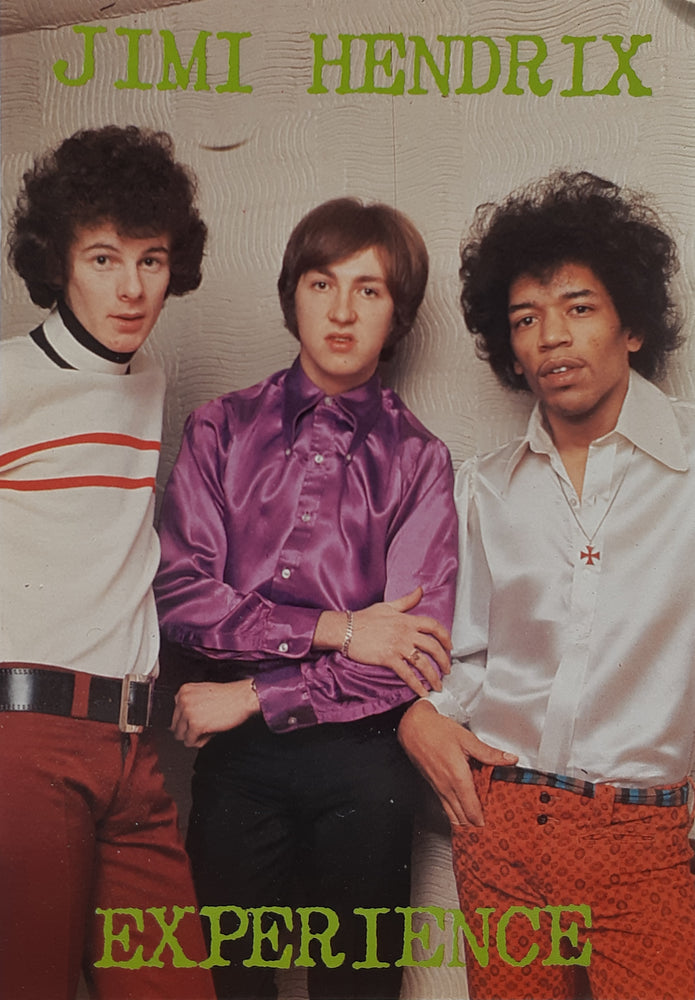 Jimi Hendrix Experience Colour Group Postcard