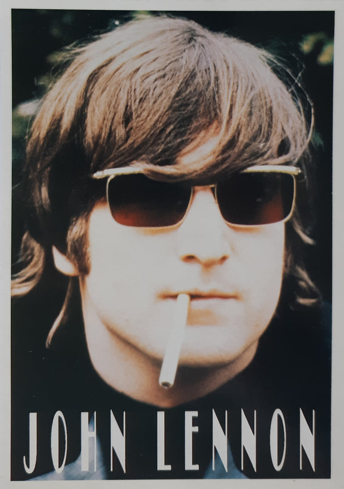 John Lennon Shades N Cigarette Postcard