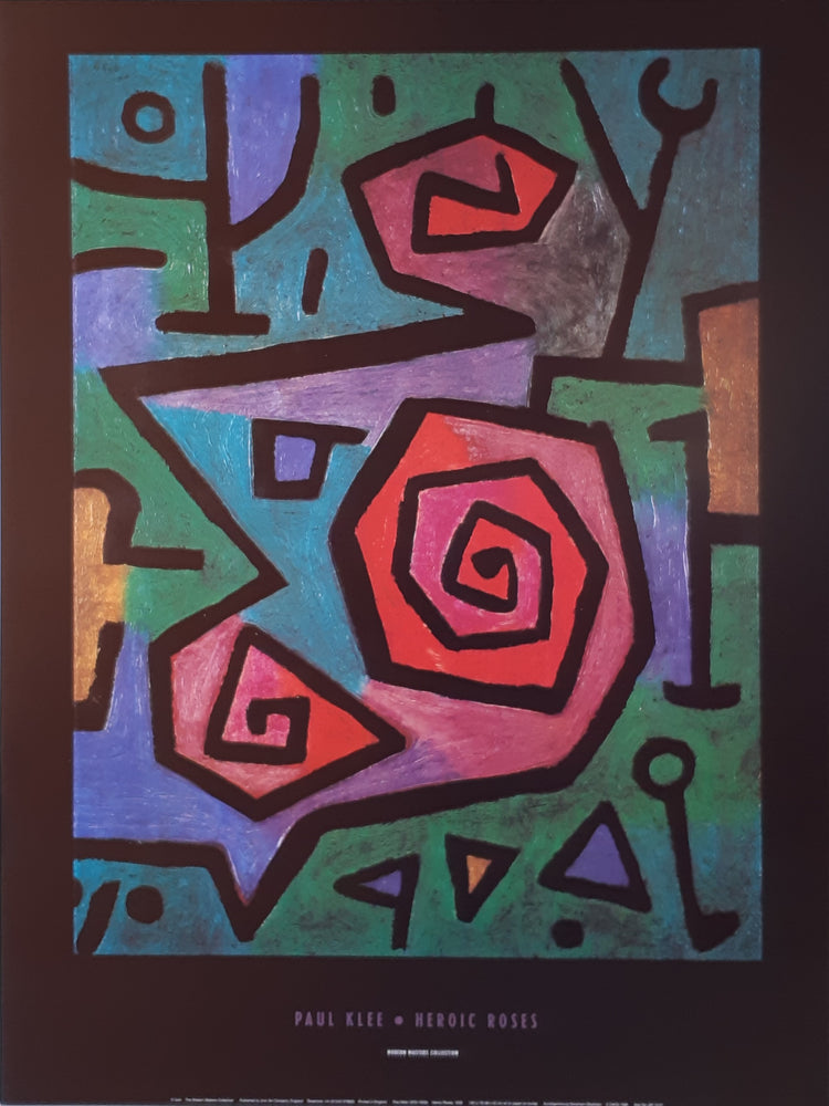 Paul Klee Heroic Roses 1938 60x80cm Art Print