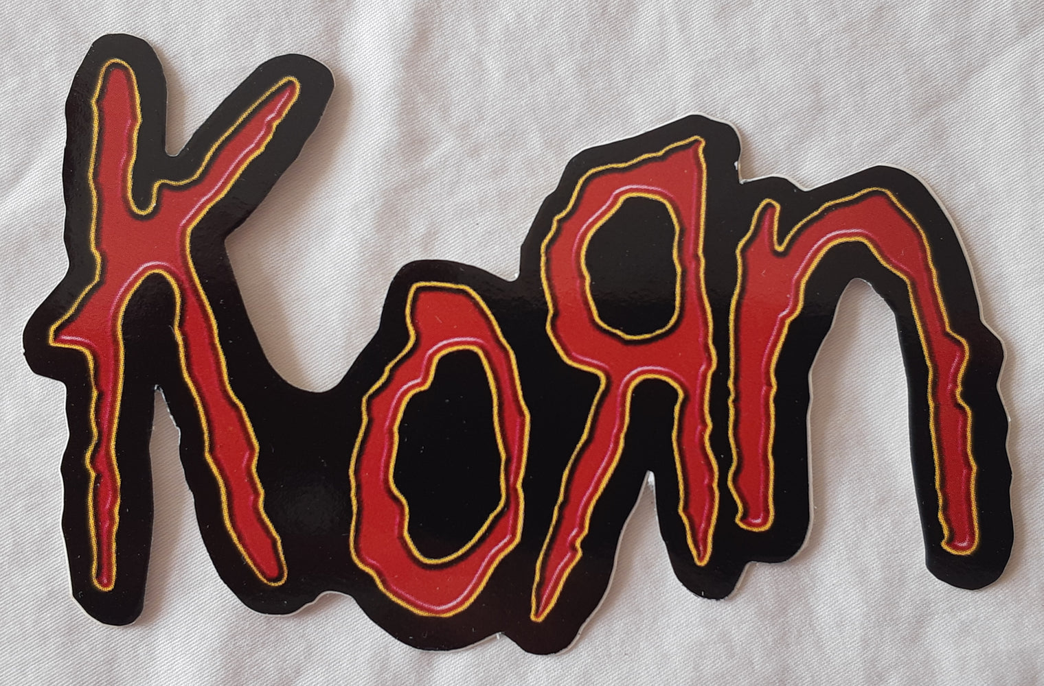 Korn Original Logo Letters Die Cut Large Vinyl Sticker