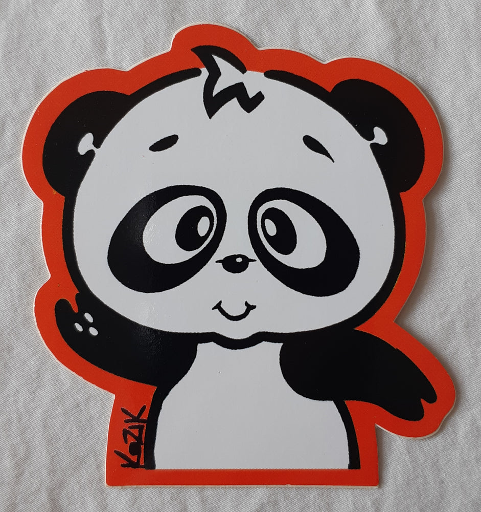 Frank Kozik Panda Die Cut Vinyl Sticker