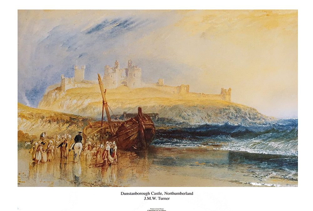 J M W Turner Dunstanborough Castle Northumberland 1830 50x70cm Art Print