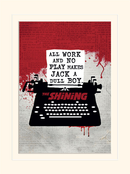 The Shining Typewriter 30x40cm Movie Print