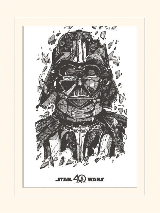 Star Wars 40th Anniversary Darth Vader 30x40cm Movie Print