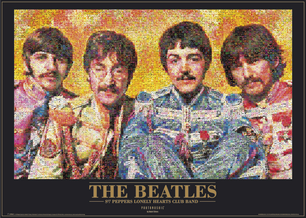 The Beatles Mosaic Uniforms Maxi Poster