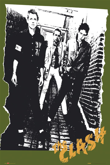 The Clash Self Titled First Album Maxi Poster Blockmount