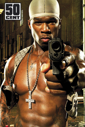 50 Cent Gun Maxi Poster