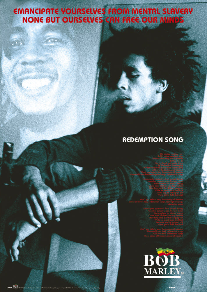 Bob Marley Redemption Song Lyrics Maxi Poster