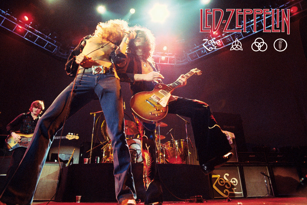 Led Zeppelin Live On Stage Colour Maxi Poster