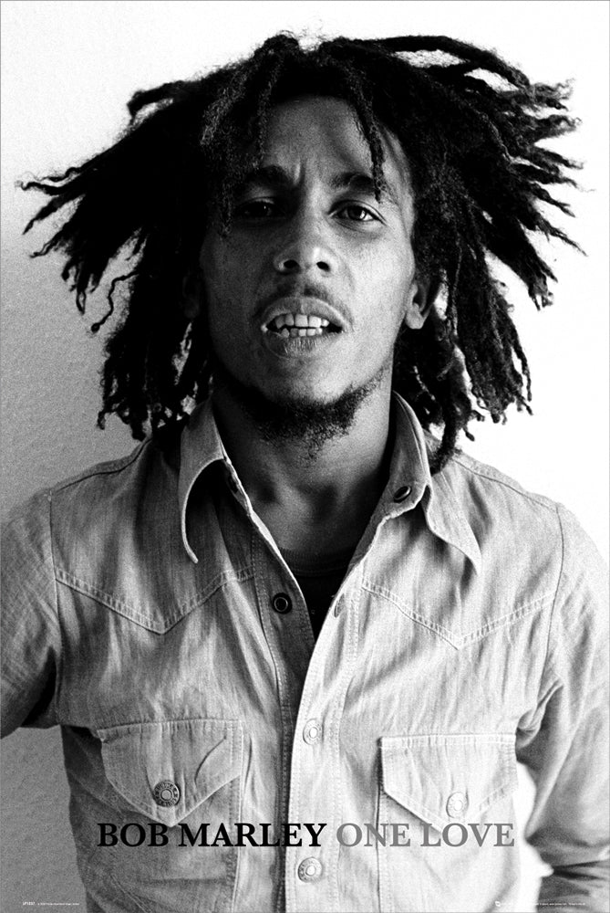 Bob Marley One Love Black and White Maxi Poster
