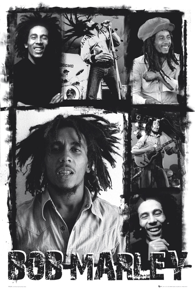 Bob Marley Photo Collage Maxi Poster