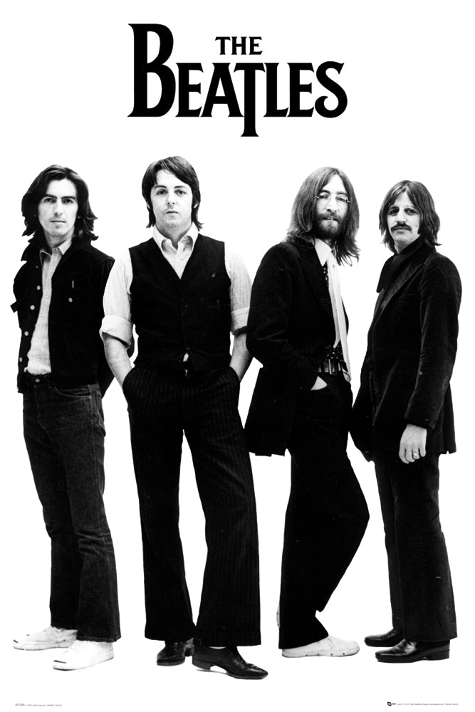 The Beatles White Group Photo Maxi Poster