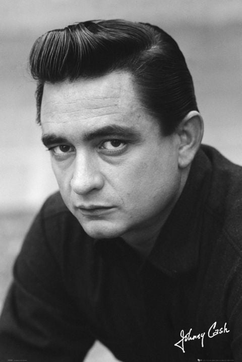 Johnny Cash Signature Portrait Maxi Poster