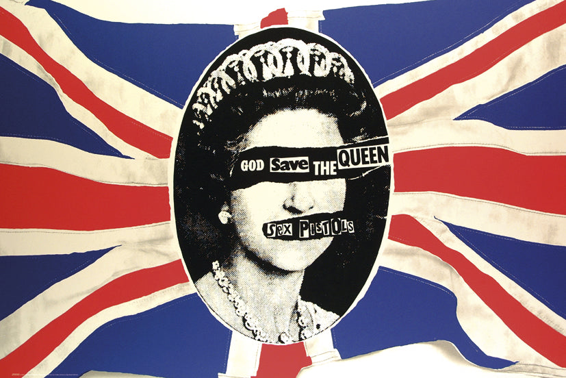 Sex Pistols God Save The Queen Flag Maxi Poster