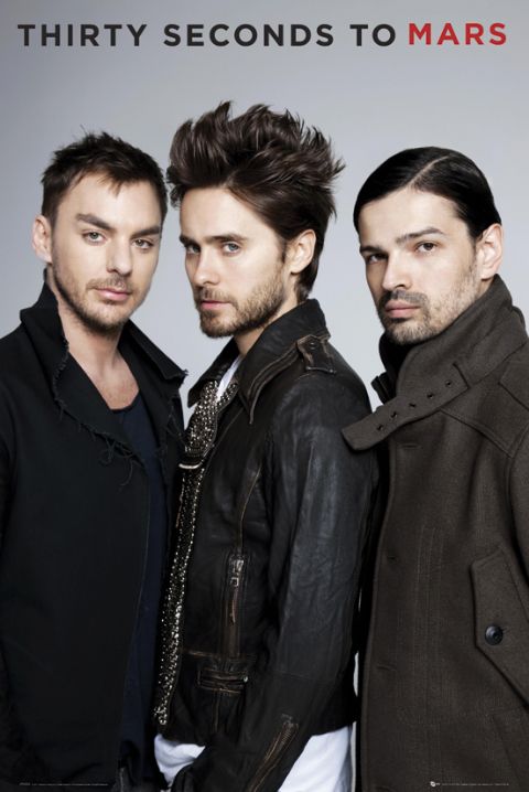 Thirty Seconds To Mars Group In Studio Maxi Poster