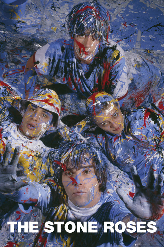 The Stone Roses Painting Maxi Poster Blockmount