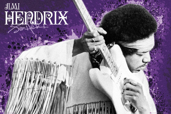 Jimi Hendrix Purple Maxi Poster