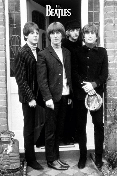 The Beatles Doorway B&W Maxi Poster