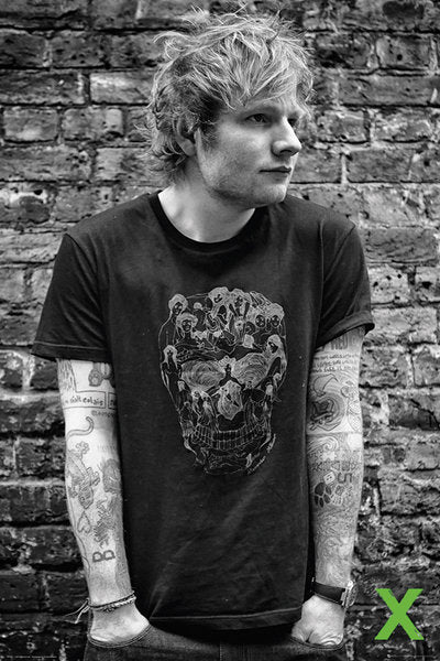 Ed Sheeran Skull T-Shirt Maxi Poster