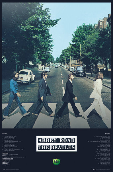 The Beatles Abbey Road And Album Credits Maxi Poster