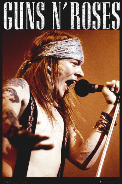 Guns N' Roses Axl Rose Microphone Maxi Poster