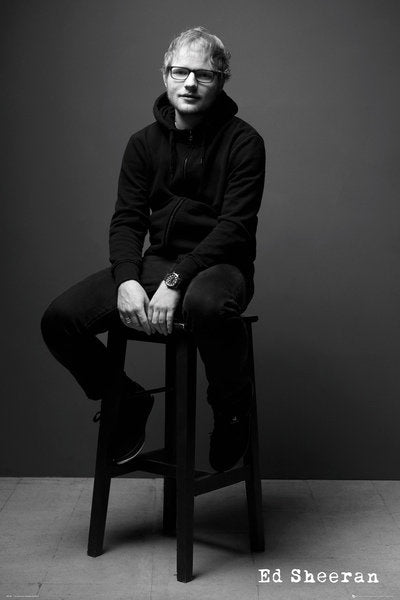 Ed Sheeran Black And White Sitting Maxi Poster