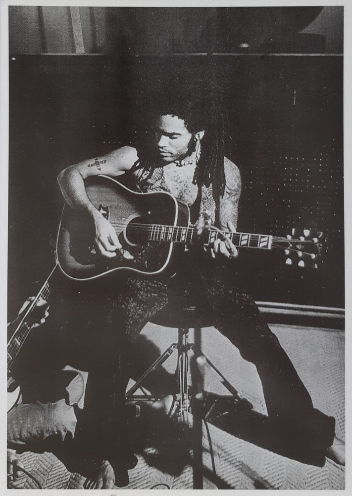 Lenny Kravitz Guitar Postcard