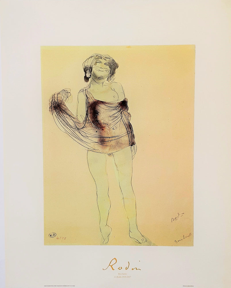 Auguste Rodin Bacchante 40x50cm Art Print