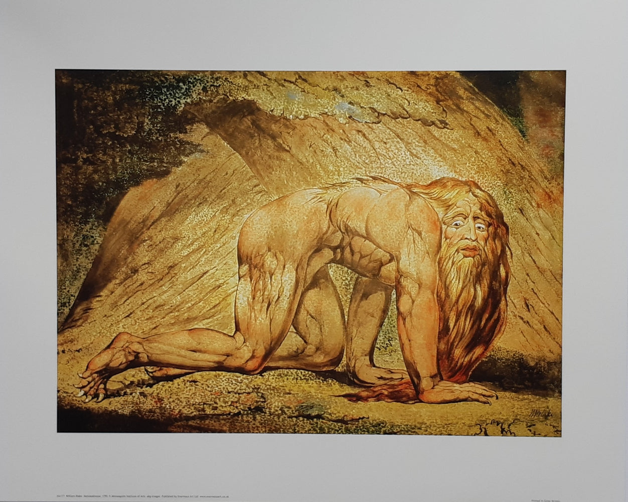 William Blake Nebuchadnezzar 1795-c.1805 40x50cm Art Print