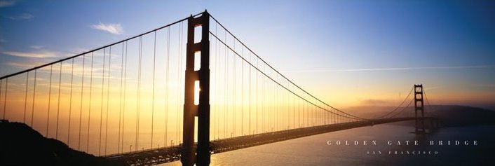 Golden Gate Bridge San Francisco Slim Poster