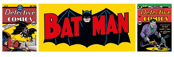 Batman Pop Art Triptych Slim Poster